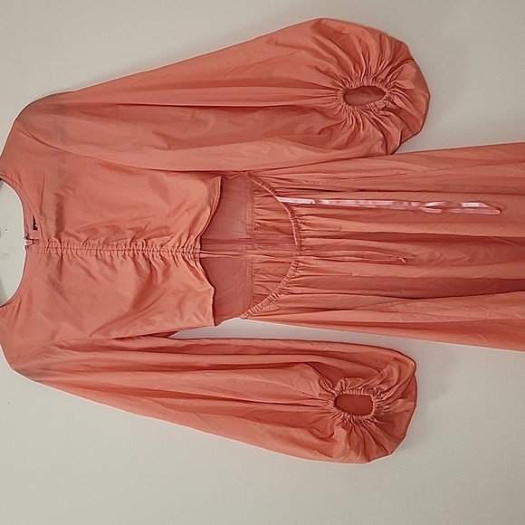 Staud Tangier Maxi Dress Pink Ruched Top Size XS - Picture 6 of 16